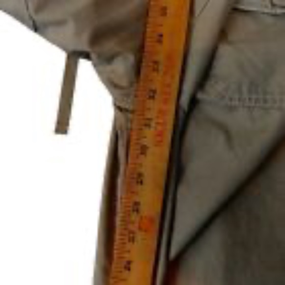 Eddie Bauer Size 8 Khaki Roll-up Pants Y2K Embroidered Detail - Picture 12 of 12